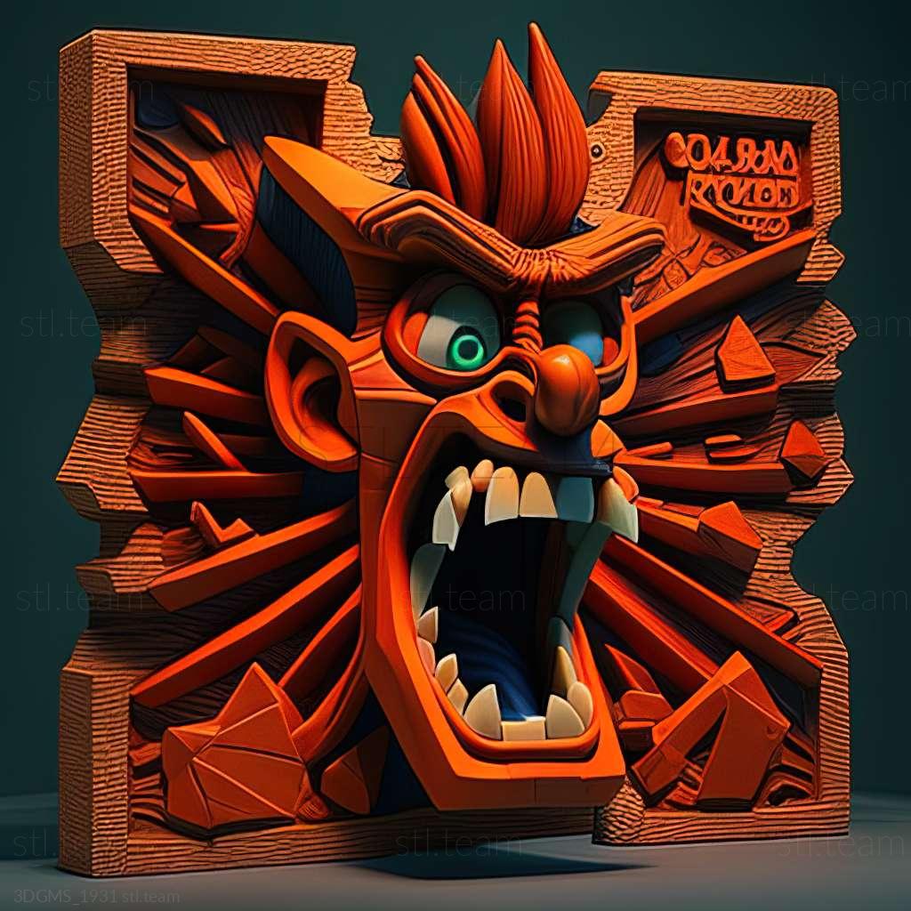 Игра Crash Bandicoot 2 Cortex наносит ответный удар, Игры 3D модель для  ЧПУ: STL / MAX (obj)